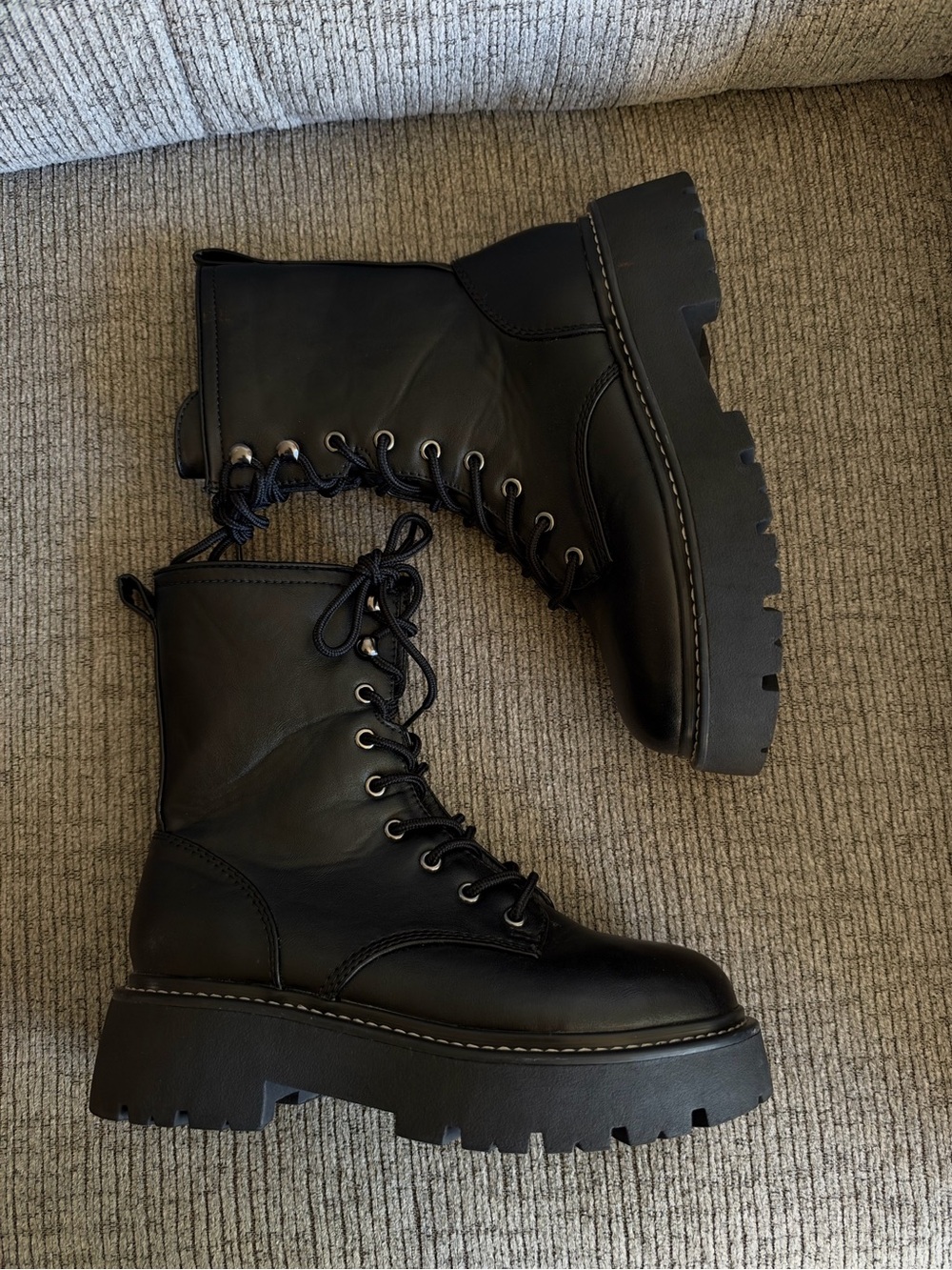 Black Combat Boots